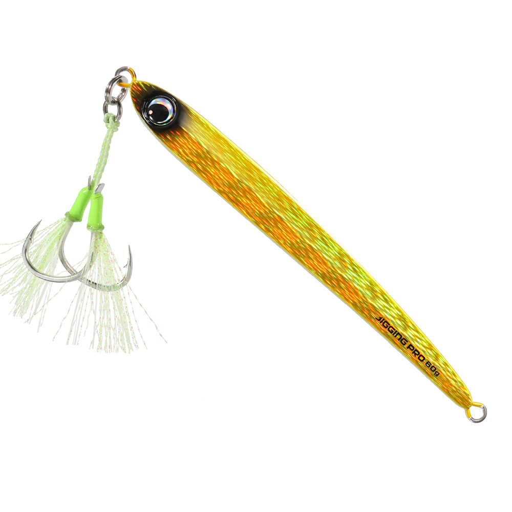 JIGGING PRO 45g 60g 80g Blade Jig Metal Jigs Fishing Lure Shore Offshore Jigging Lure Kingfish Amberjack: 150mm / Green Bronze