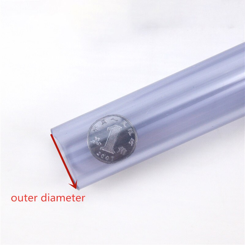 PVC transparent Hartplastik Wasser Rohr Aquarium Plexiglas Rohr 1 Stck (50cm)