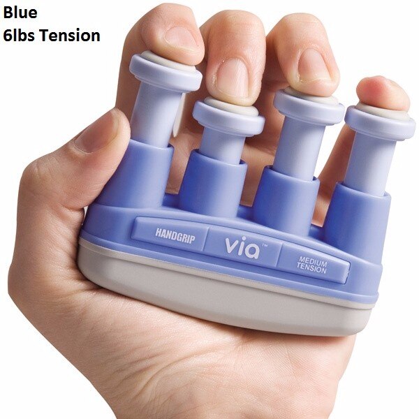 Prohands via edition instapniveau handtrainer voor gitaar, bas, piano, ukelele, spanning 1lb-6 lbs , 7 kleuren beschikbaar