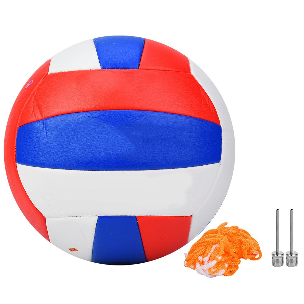 Blød indendørs udendørs pu volleyball træningskugle officiel størrelse 5 netto pu volleyball