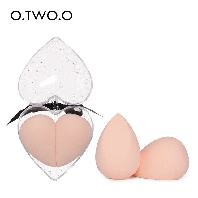 O.two.o hartvormige make-upspons, zacht en glad, vloeibare foundation voor het gezicht, concealercrème, cosmetische puff, make-uptools: 04