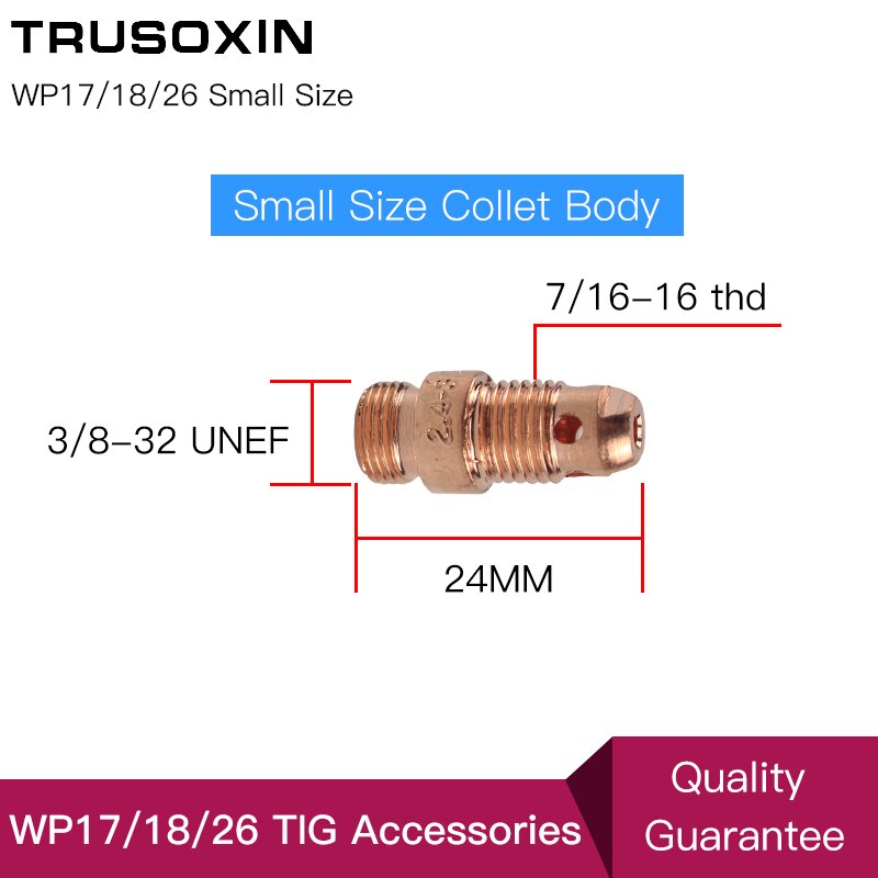 53PCS TIG Welding Torch Stubby Gas Lens #10 Pyrex Glass Cup Kit For WP-17/18/26 Accessories