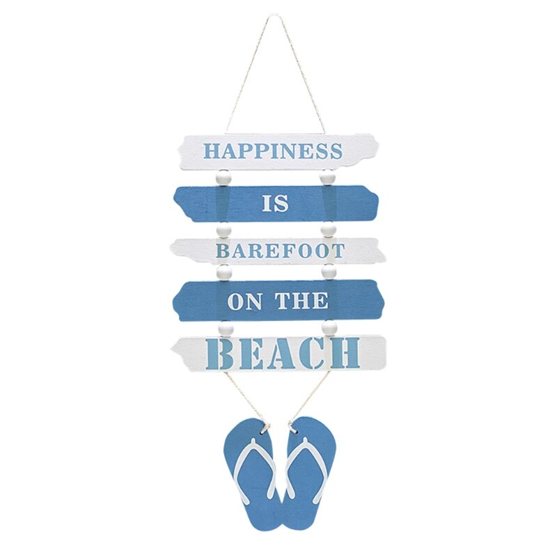 Nautische Decor Houten Muur Decoratieve Hout Teken Strand Plaque Deur Opknoping Decor 37MF