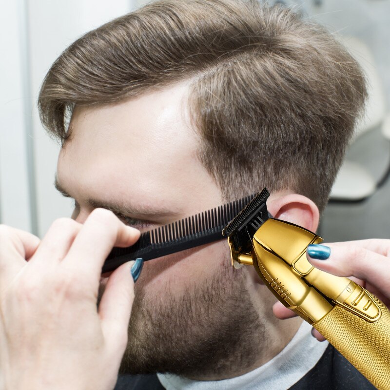 Professionele Tondeuse Gouden Clipper Voor Mannen Oplaadbare Kapper Draadloze Haar Knippen T Machine Haar Styling Baard Trimmer