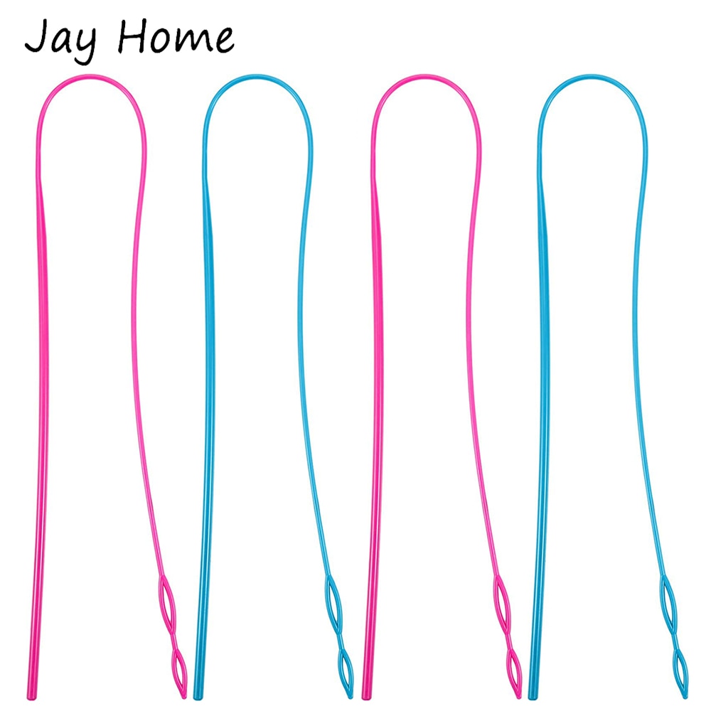 4 sztuk 58CM plastikowe sznurek nawlekacz przewodniki dla dresowe bluzy DIY rękodzieło gumką liny nosić nawlekacz akcesoria robić szycia