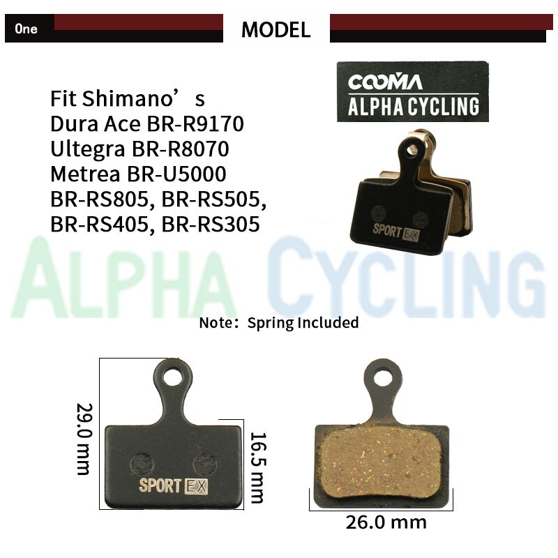 Bicycle Disc Brake Pads For SHIMANO Ultegra R8070, RS805, RS505, RS405 Road Bicycle Disc Brake, 4 Pairs, Road Bike Brake Pads