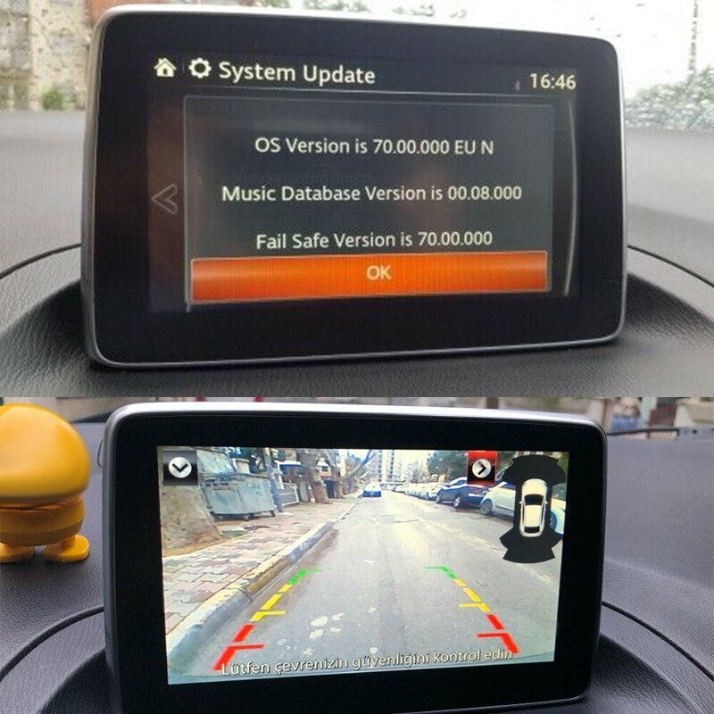 Auto Rückansicht Kamera Backup Reverse Kamera für Mazda 3 Mazda3 Axela BM Limousine Kompatibel Fabrik Bildschirm kabel