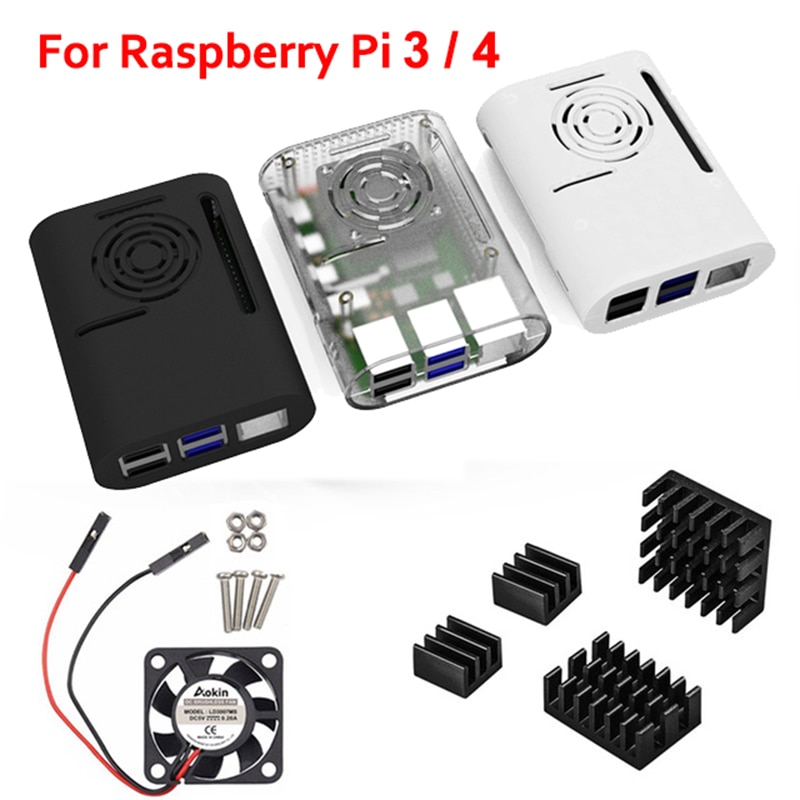 Aokin raspberry  pi 4 fodral, raspberry  pi 3 b plus fodral som är kompatibelt med raspberry  pi 2b, pi 3b