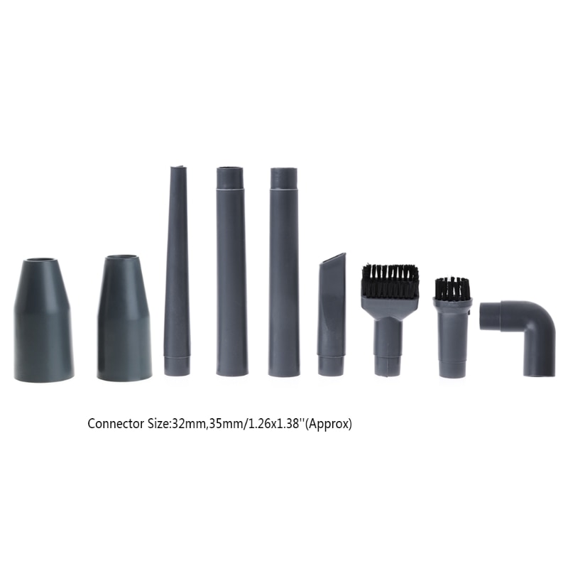 9Pcs Stofzuiger Accessoires Multifunctionele Hoek Borstel Set Plastic Nozzle Mar28