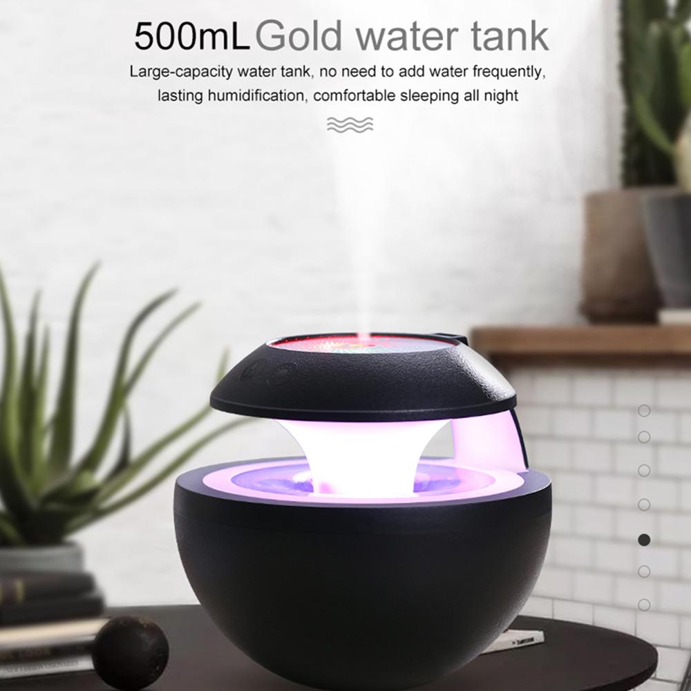 400ML Ultrasonic Air Humidifier Home Car Aroma Light Shimmer Projection Backlight 6in1 USB LED Humidifier Air Diffuser Purifier