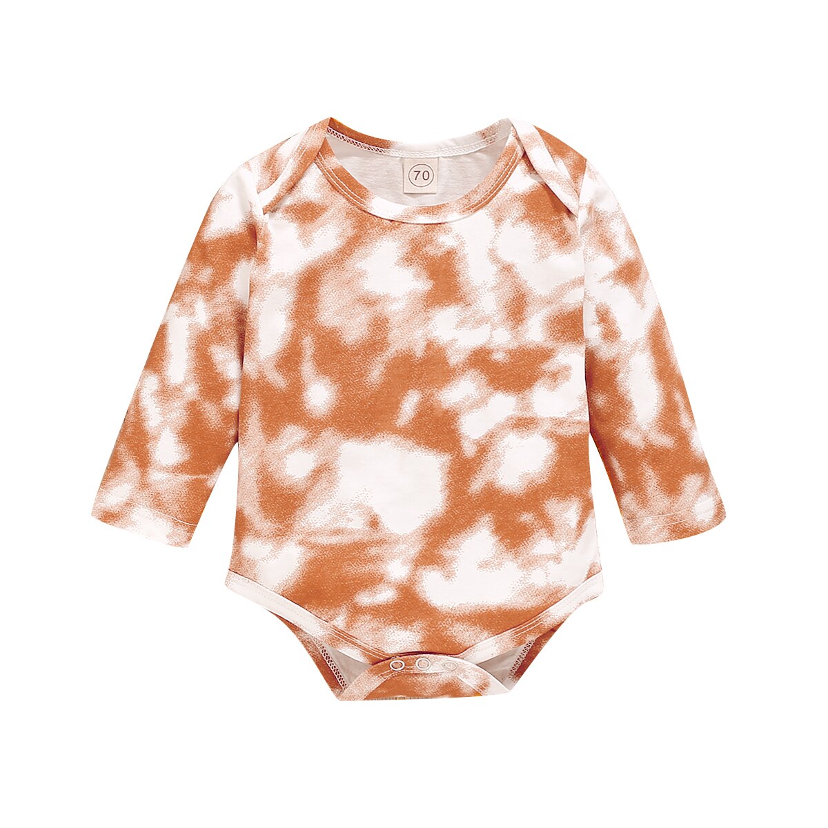 0-18M Herbst Baby Mädchen Jungen Strampler Kleinkind Neugeborene Baby Mädchen Jungen Langarm Krawatte Färben drucken Strampler Overall Baumwolle Kleidung: A / 12m