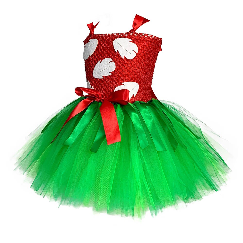 Hawaiian hula lilo flickor tutu klänning baby spädbarn flickor hula luau födelsedagsfest klänning halloween lilo kostym outfit med pannband