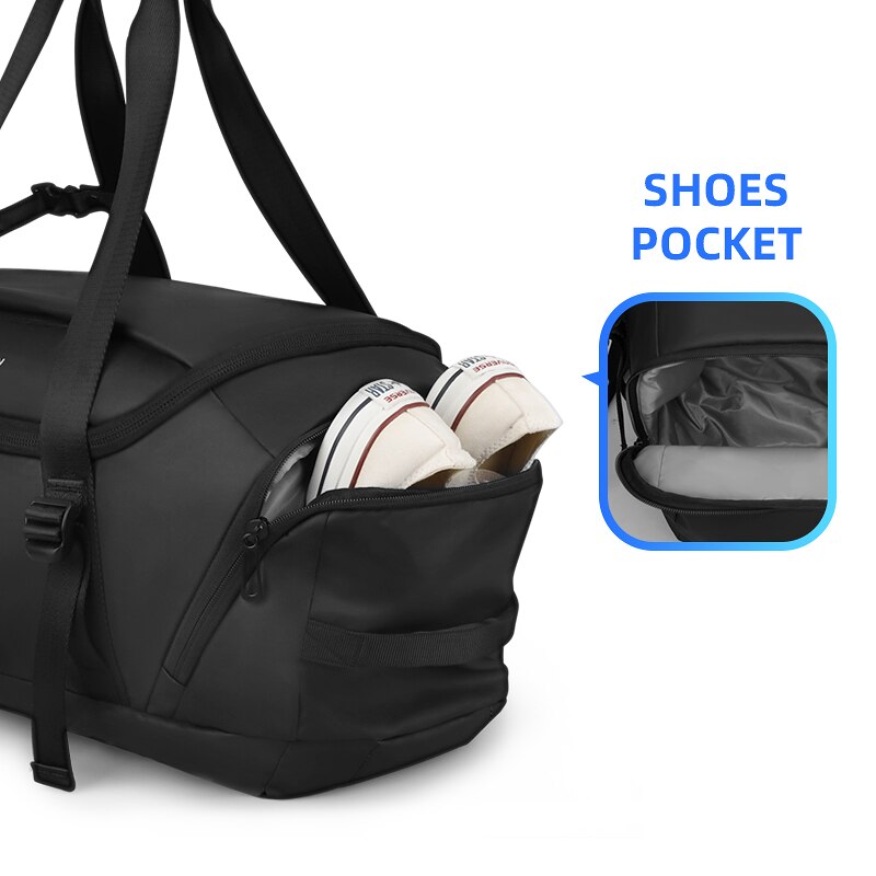 Mark ryden stor kapacitet rejse rygsæk tasker mænd håndbagage tasker multifunktionelle rejse mandlige duffle taske