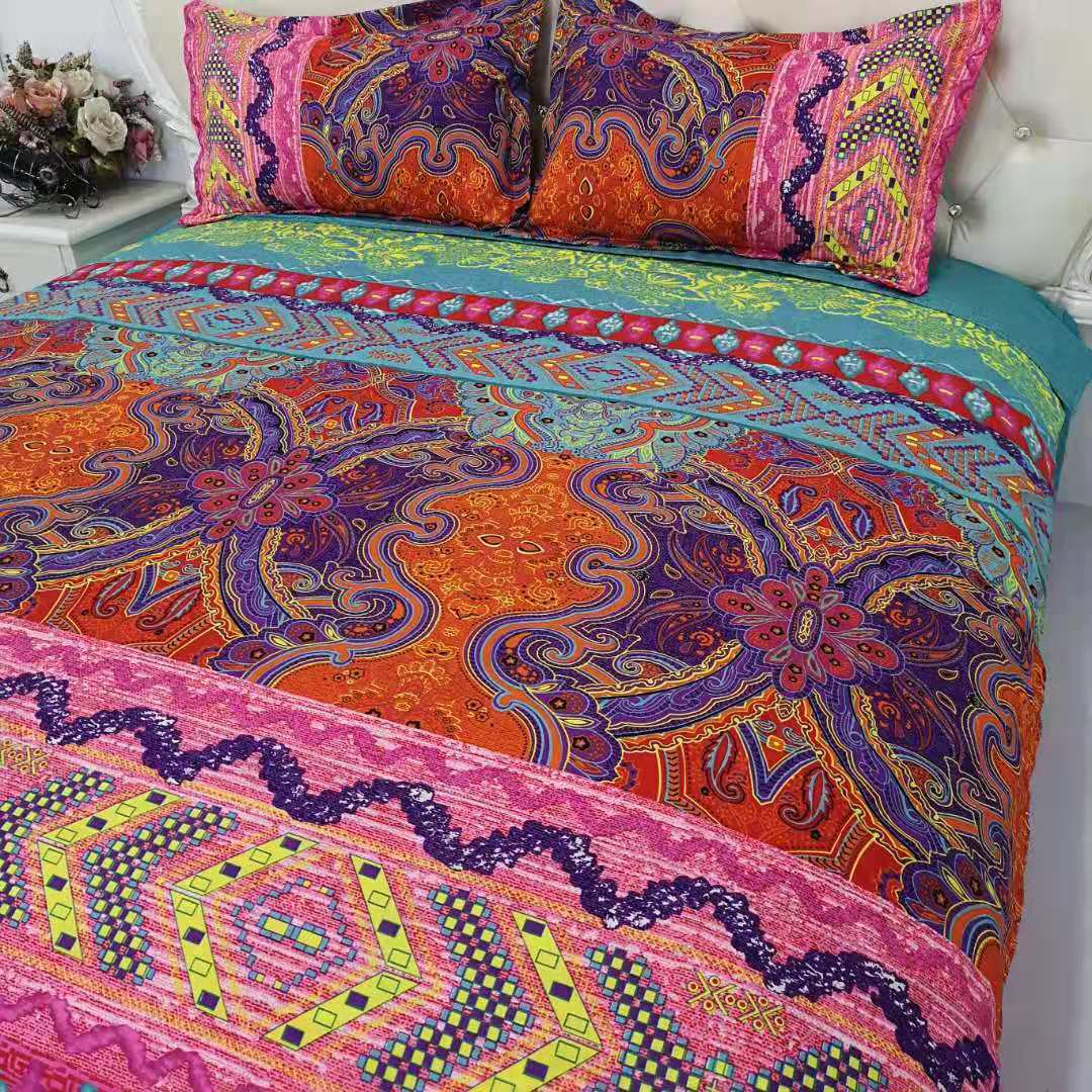 Bohemian Style 100% Polyester Dekbedovertrek Sets 1 Dekbedovertrek 1/2 Kussenslopen Us/Eu/Au Grootte