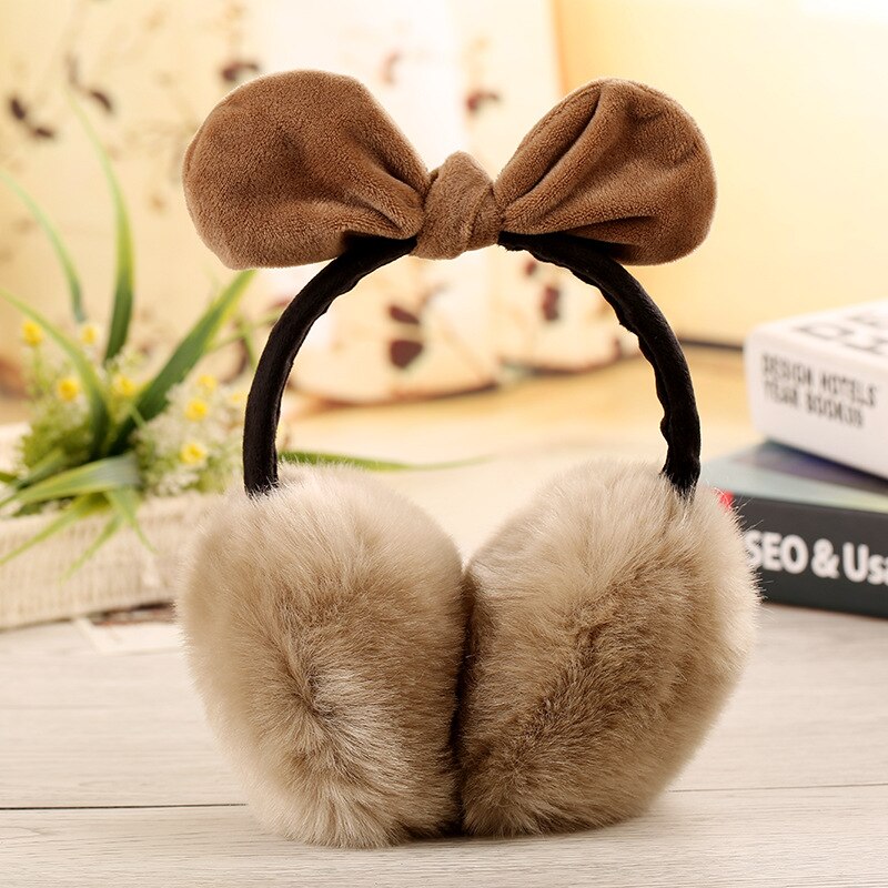 Warm Fur Earmuffs Adult Children Winter Women Men Lovers Ear Muffs Warmer Earflap Headband Fur Round Unisex Earmuffs: B-8