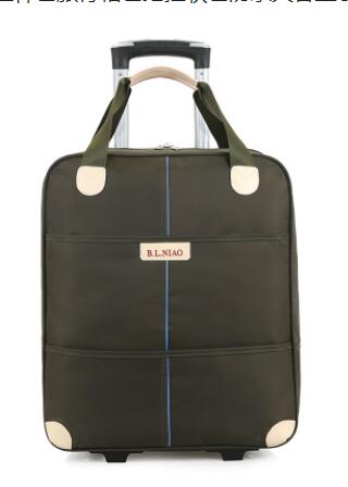 Brand 20" Travel bag on wheels bag trolley travel cabin luggage suitcase bag nylon wheeled bag for women Travel Duffle