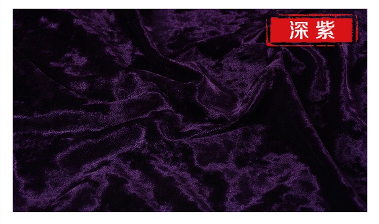 Tissus en velours doré 100x160cm | Tissu pour vêtements, bricolage, patchwork de couture, tissu fait main: dark purple