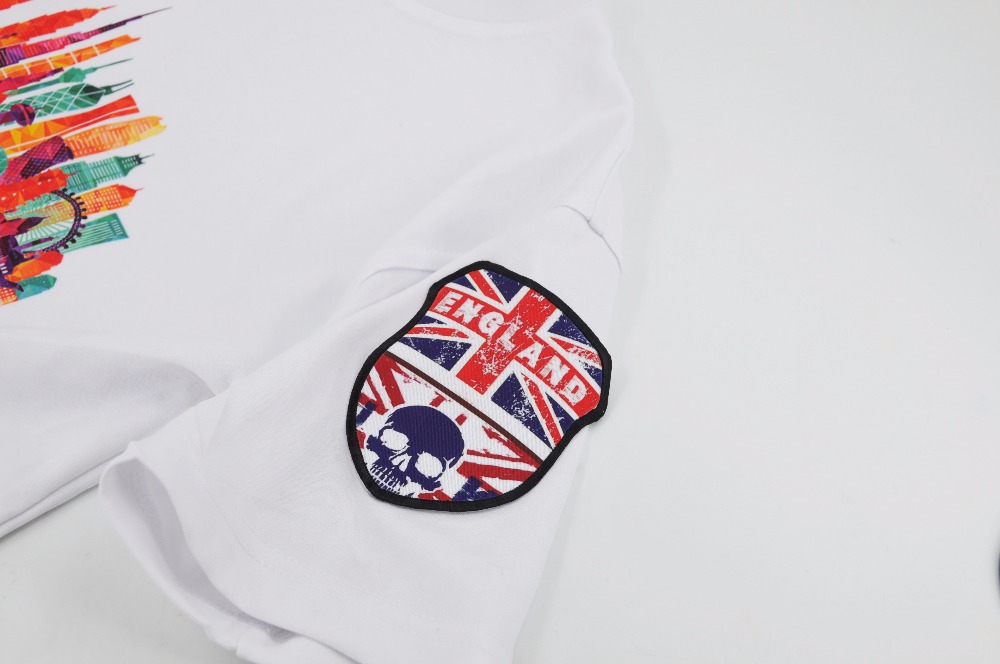 100pcs Sublimation Diy Blank Badge for Heat Press Transfer Machine Embroidered Melt Adhesive Badges Armband Cloth Badges