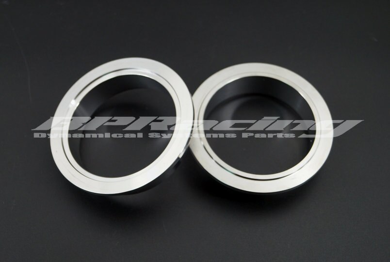 2.36'' INCH / 60mm 304 Stainless Steel V Band Clamp Kit Male And Female Flange Turbo Exhaust