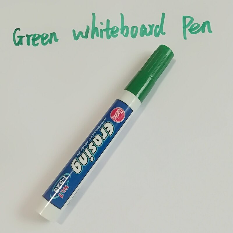 1 Pc Uitwisbare White Board Marker Pen Whiteboard Markers School Droog Uitwisbare Markers Blauw Zwart Rood Groen Voor Keuze Kantoor levert: Green