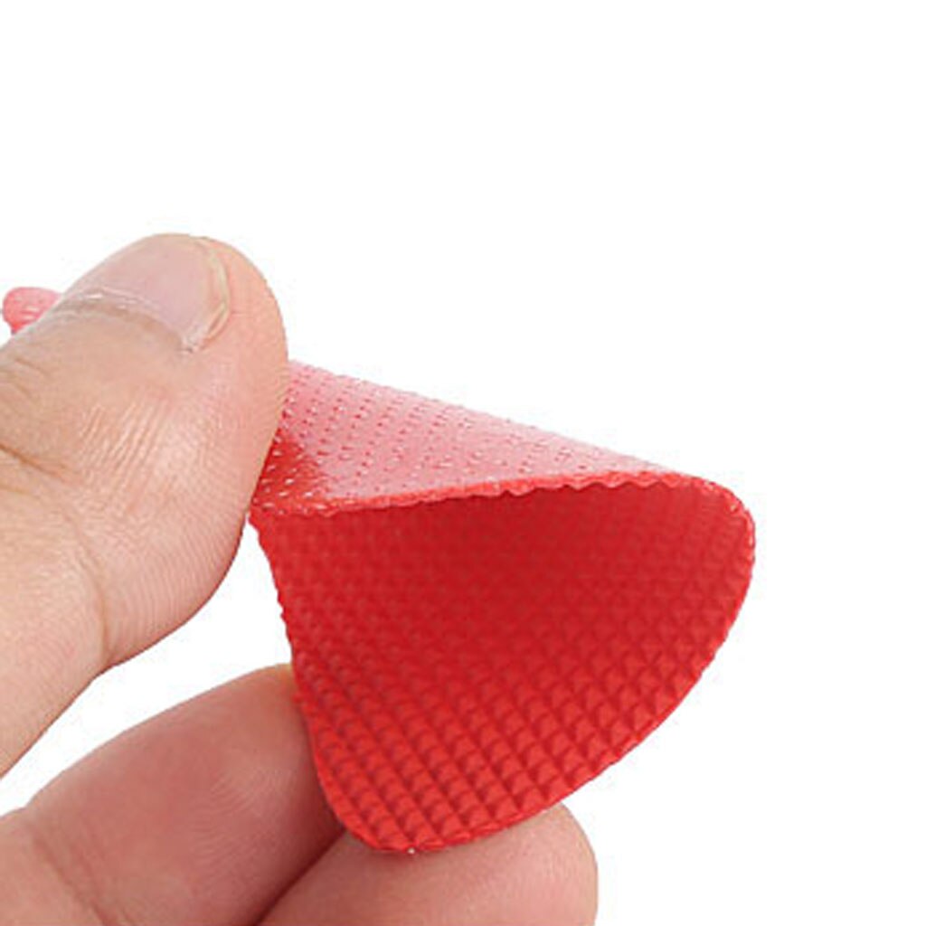 Protectores de suela de zapato antideslizantes para mujer, almohadillas de agarre a prueba de deslizamiento, corazón rojo, 6 pares