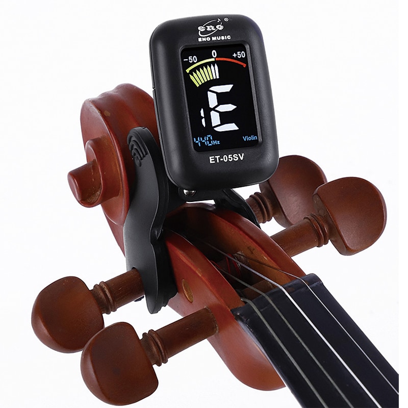 Eno Violin Tuner Mini Electronic Tuner For Violin Viola Cello Double Bass Clip-on Tuner Portable Digital Violin Parts Accessory