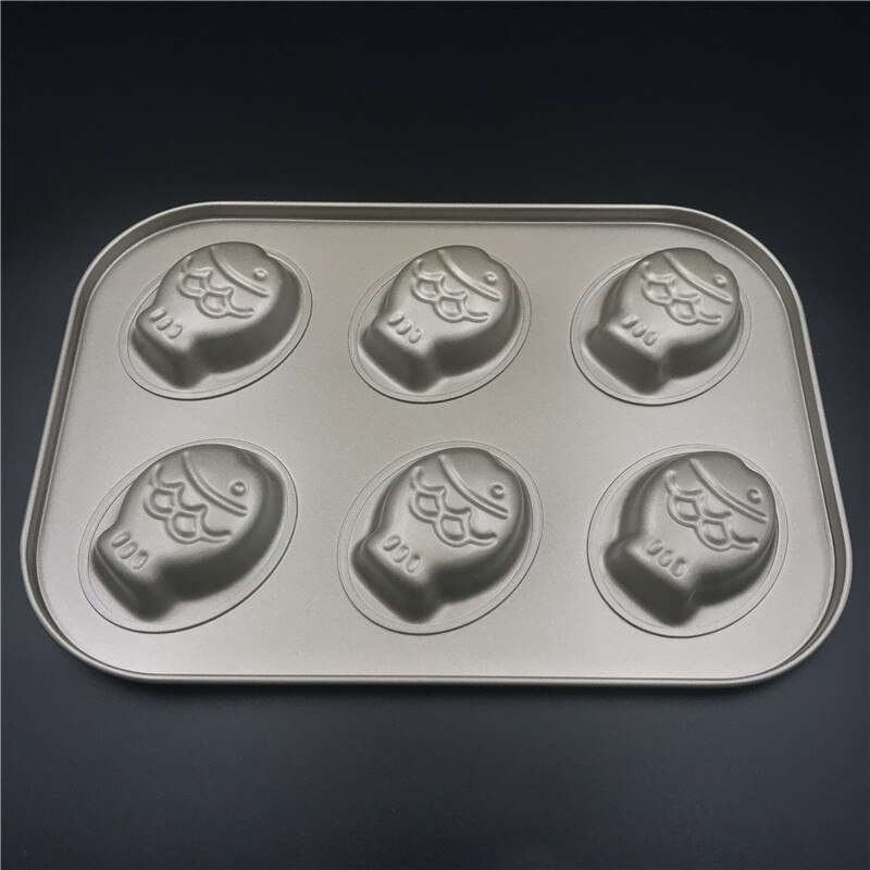 Non-stick Carbon Steel Cupcake Muffin Mold Fish Baking Pan Cake Pan Cookie Mold Kitchen Tools