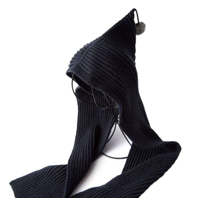 1 Pcs Gestrickte Mit Kapuze Schal Erwachsene Kind Baumwolle Mischung Herbst Winter Kappe Neck Ohr Wärmer Wrap: ZQE