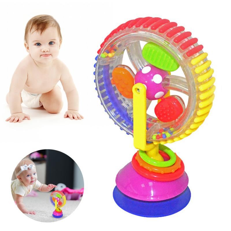 Baby Rammelaar Speelgoed Regenboog Reuzenrad Rammelaar Speelgoed Met Sucker Educatief Speelgoed Cadeau Voor Kinderen Voorschoolse Tool