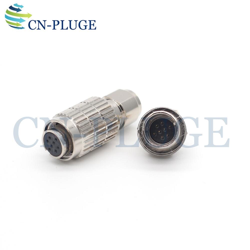 8 pin Male Socket &amp; Female Plug Hirose PCB Panel Welding Connector HR25-7TP-8S HR25-7TR-8P 8-pin Cable Connector: Plug and Socket