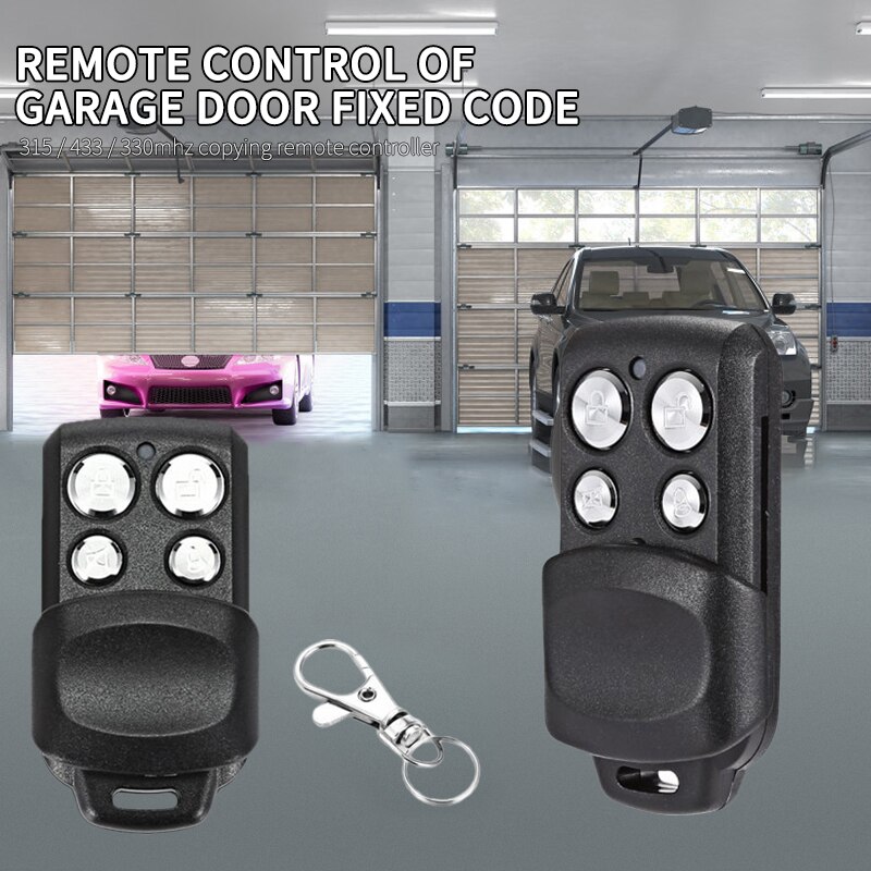 Electric Cloning Gate Garage Door Opener 4 Button Clone Cloning Code Remote Control 433 Mhz Without Battery For Garage door