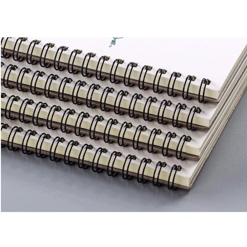 B5 spiral notepad diary horizontal blank paper inner page picture drawing book college student notebook thickened vertical flip