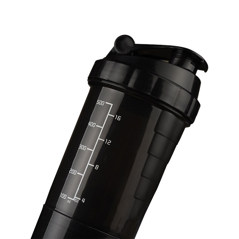 Batido de proteína en polvo, vaso para batidos, deportes, botella de agua, hervidor ciclónico, tazas a escala, café, té de la leche