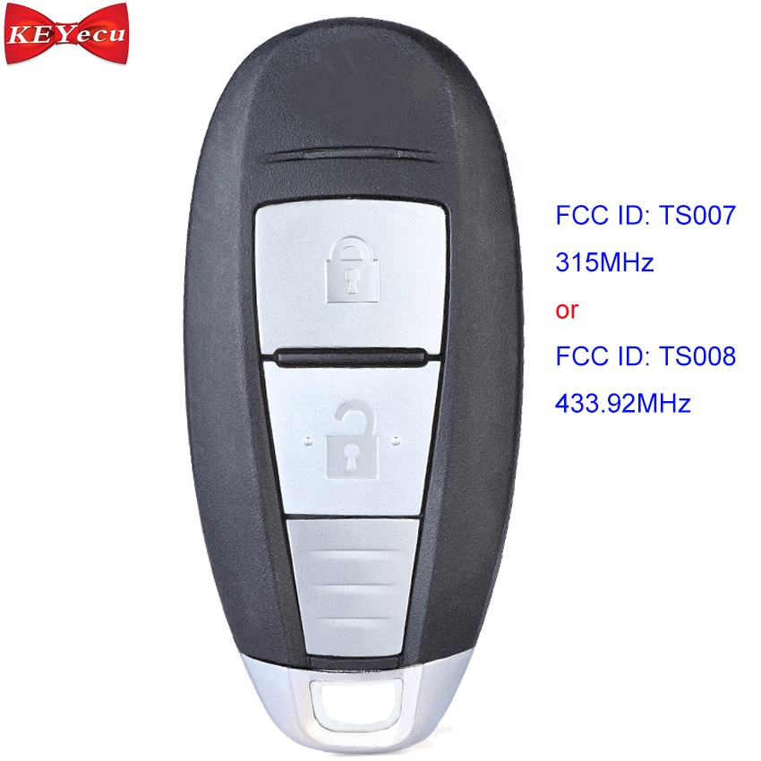 KEYECU OEM for Suzuki SX4 Cross Vitara Swift Remote Key Fob 315MHz TS007 / 433.92MHz TS008 ID47 Chip