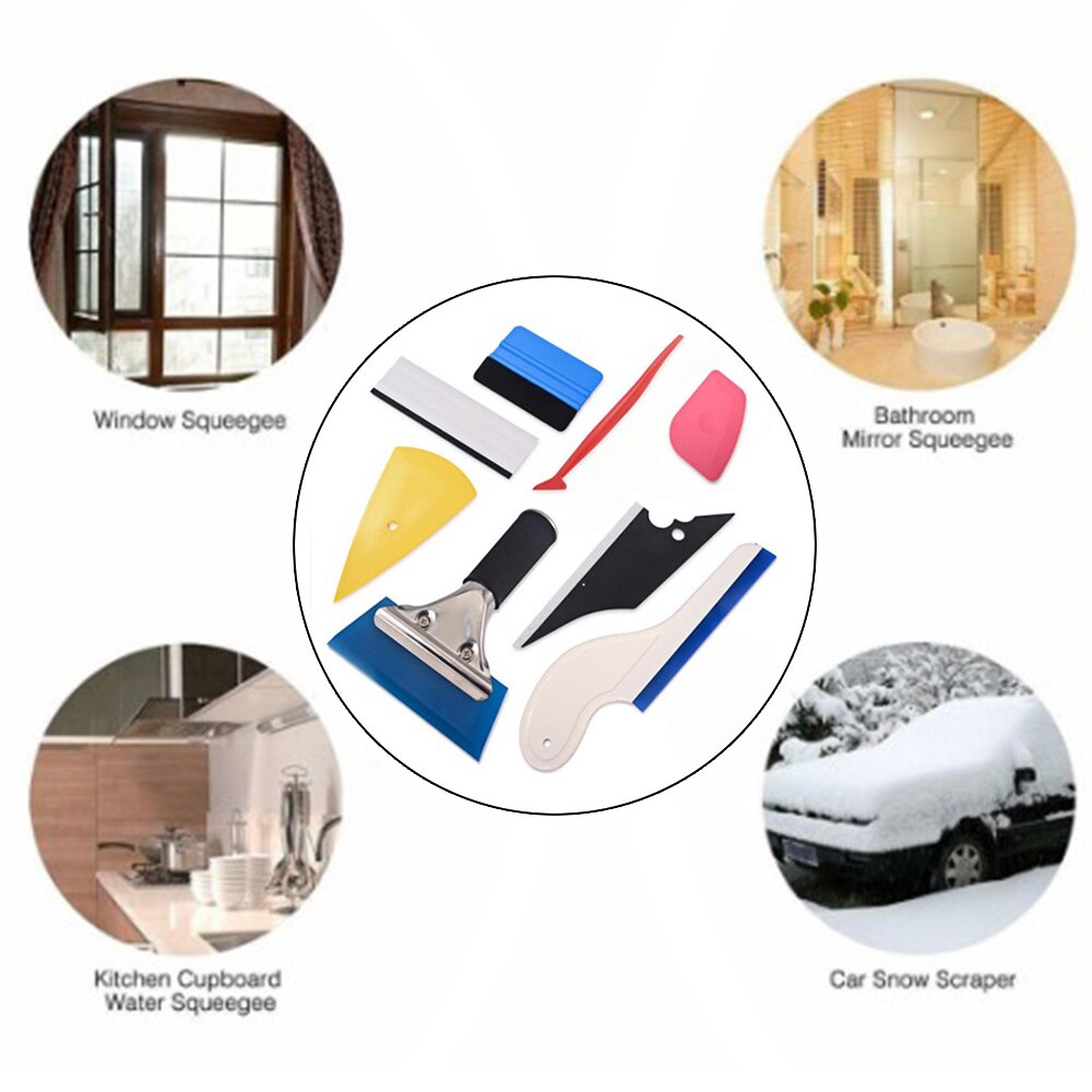 Car Vehicle Window Dyeing Tinting Tool Sticker Vinyl Glass Film Application Car Cleaning Brush Style Tools