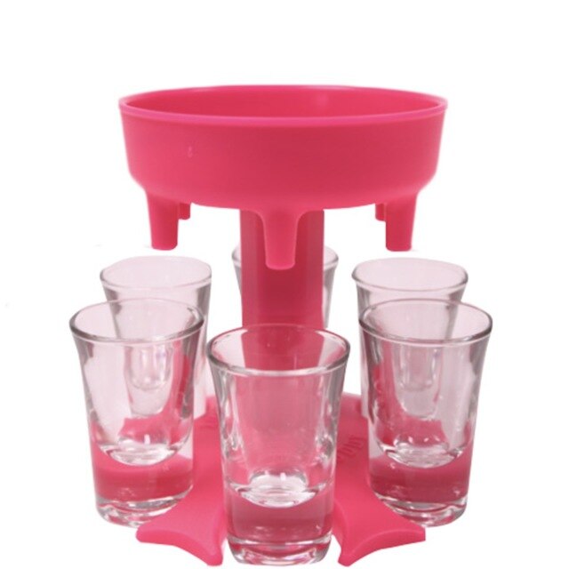 6 Shot Glass Dispenser Holder Wine Glass Rack Cooler Beer Beverage Dispenser Shot Buddys Party Bar Accessories: mold 6 cups5