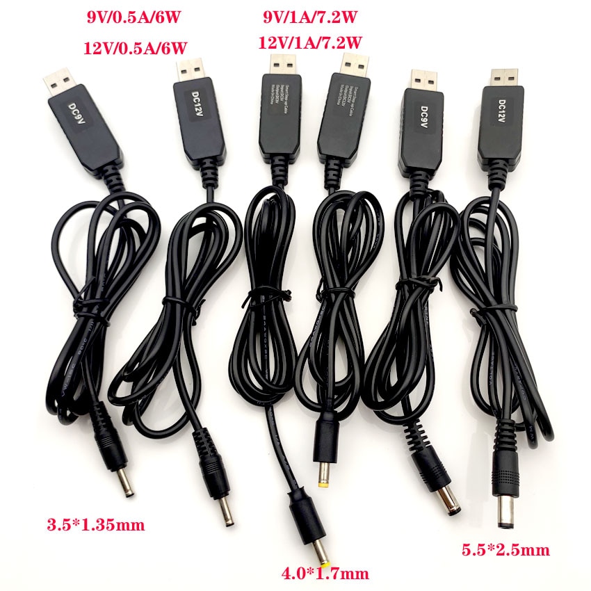 USB Booster Lijn 5V 9V 12V Router Power Conversie Lijn Mobiele Stroomvoorziening USB Aansluiting Booster DC Circulaire Gat