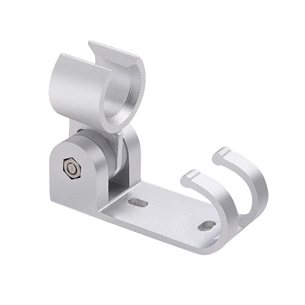 Wall Mount Shower Head Holder Fixed Stand Bracket Adjustable Bath Rack Aluminum Bottom Sitting Shower Base with Hook Seat: A1