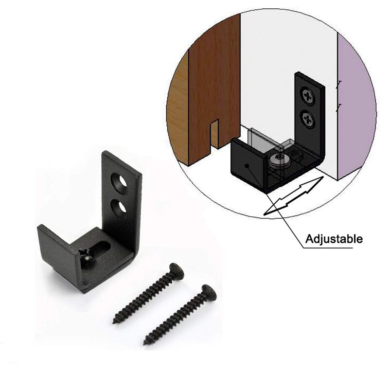 Wall Mounted Verstelbare Metalen Schuifdeuren Schuur Deur Bodem Floor Gids Voor Schuifdeuren Schuur Deur