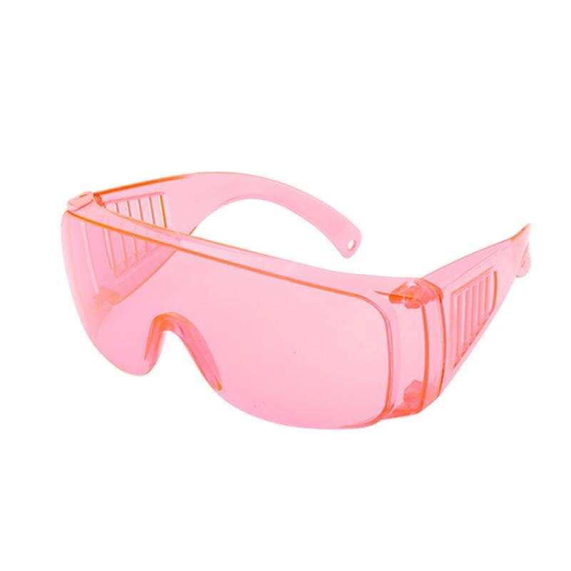 Bunte Schutzbrille Schutz Auge Komplett Geschlossenen Linse Brille Breite Vision Anti-Nebel Spritzen Brille Motorrad Zubehör: Rosa