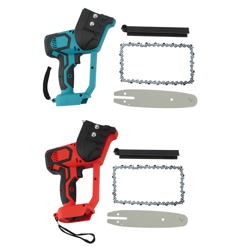 HLZS-ChainSaw 1200W 8 Inch Chainsaw Cordless Wood Cutters Brushless Motor Power Tools Woodwork Blade for 18V Makita