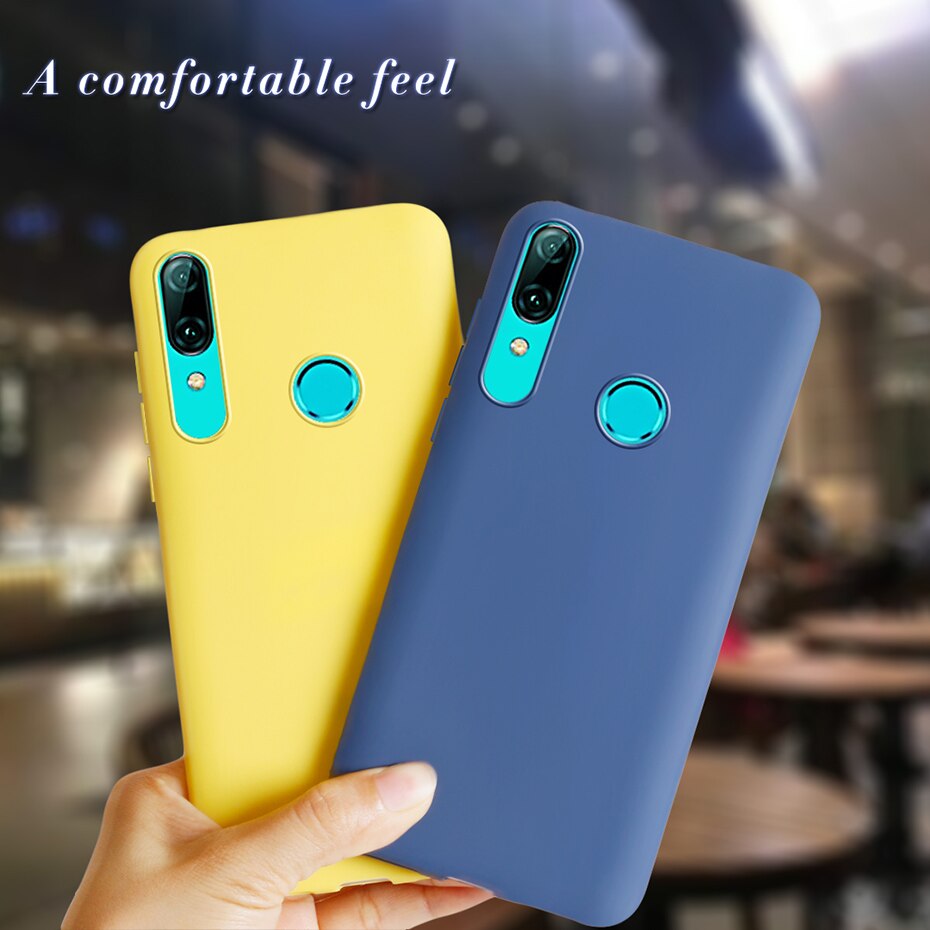 Voor Huawei P Smart Case Huawei Psmart Case Soft Silicon Candy Kleur Back Cover Funda Bumper POT-LX1 POT-LX3 telefoon Case