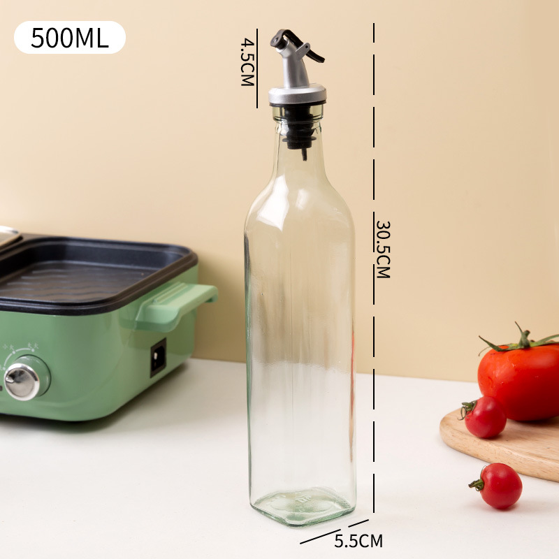 Botella de aceite de oliva de plástico transparente, 150/250/500ML, a prueba de fugas, condimento de cocina, salsa de soja, vinagre, tipo prensa, vinagrera, botella para barbacoa: Castaño