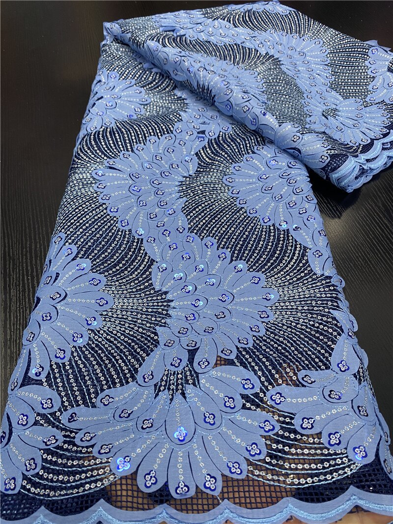African Lace Fabric Nigerian Lace Fabrics Bridal Lace French Sequins Lace Fabric Sewing For Dress YA3469B-9: Picture 11