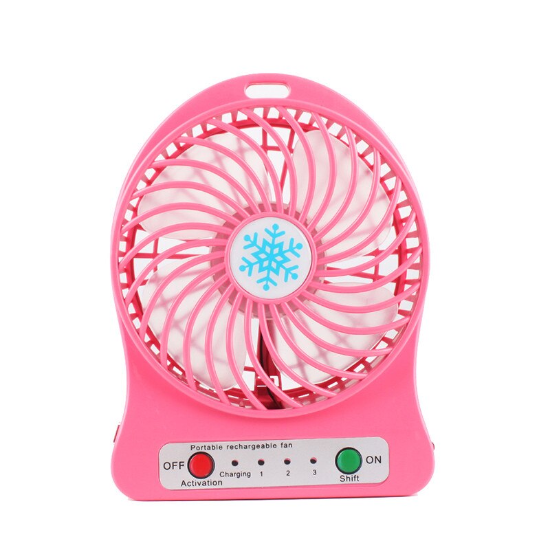 Draagbare Mini Handheld Fan Draagbare Oplaadbare Usb Desk Pocket Mini Ventilator Handheld Luchtkoeler Outdoor Office Fan: Pink