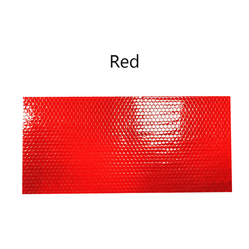 1 pcsBicycle Tire Reflective Sticker Mountain Bike Car Sticker Wheel Body Sticker Reflective Sticker Riding Equipment: red