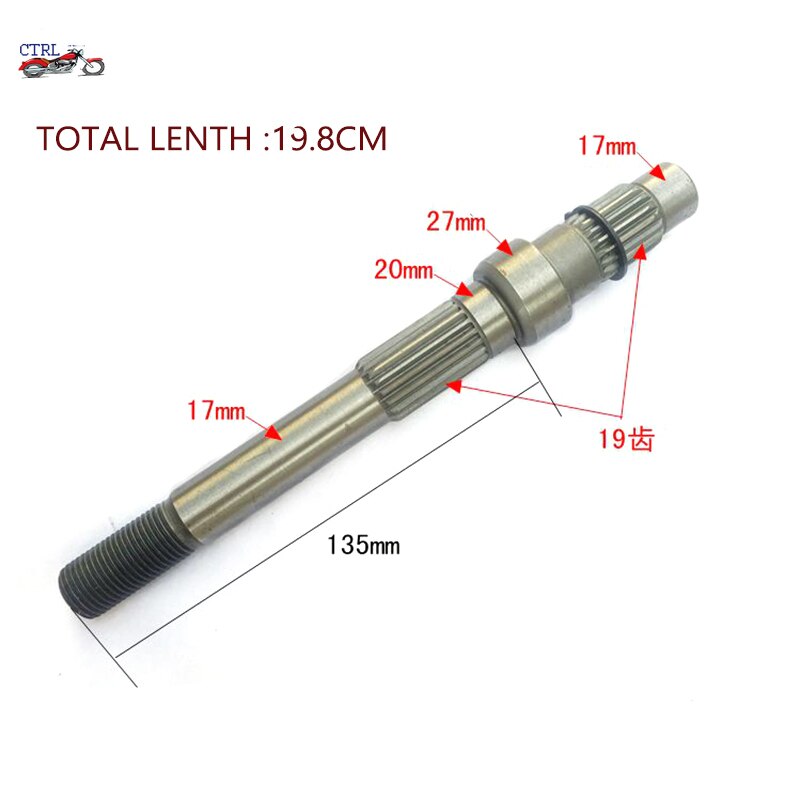 Motorfiets GY6 50 125 150 250cc Scooter Na Wielas Output As En Dubbele
