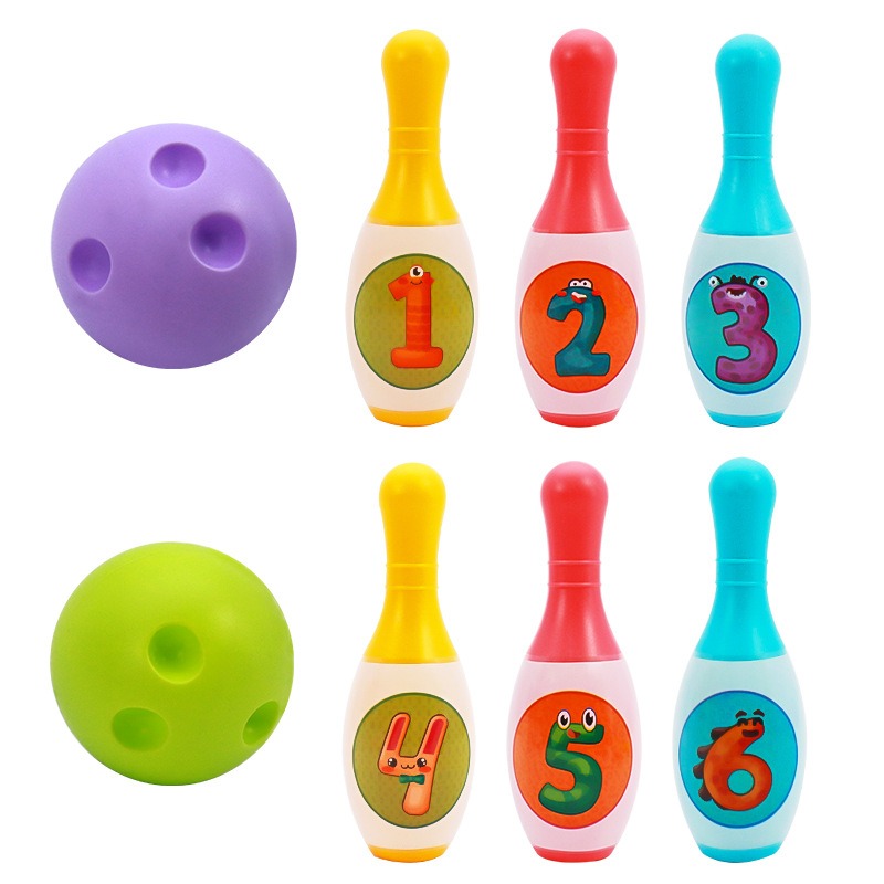 Ensemble de balles de bowling pour enfants, jouet de sport d'intérieur, jouets d'extérieur pour garçons et filles, jeux interactifs parent-enfant, d'anniversaire