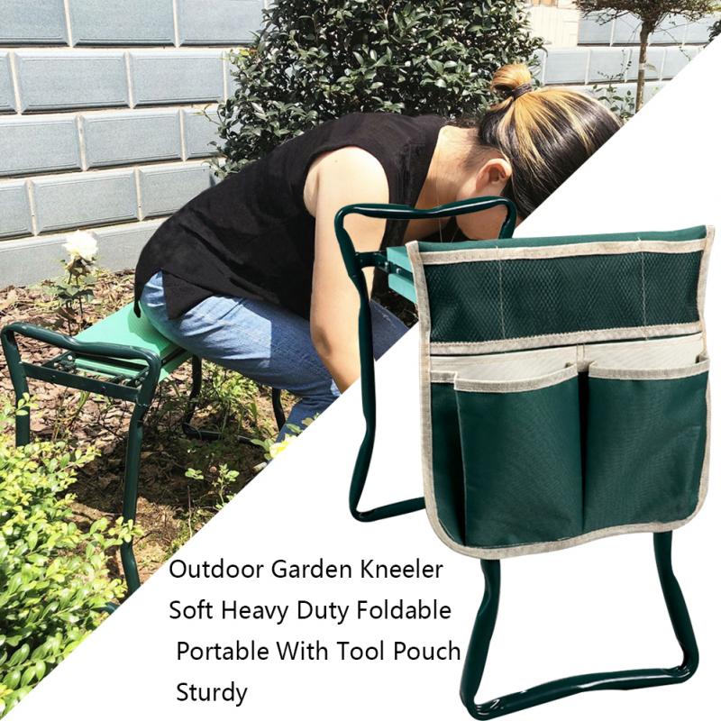 Bærbar eva haveknæler sæde værktøjstaske udendørs arbejde til beskyttelse knæskammel havearbejde værktøj opbevaringsposer værktøjssæt (ingen hylde)