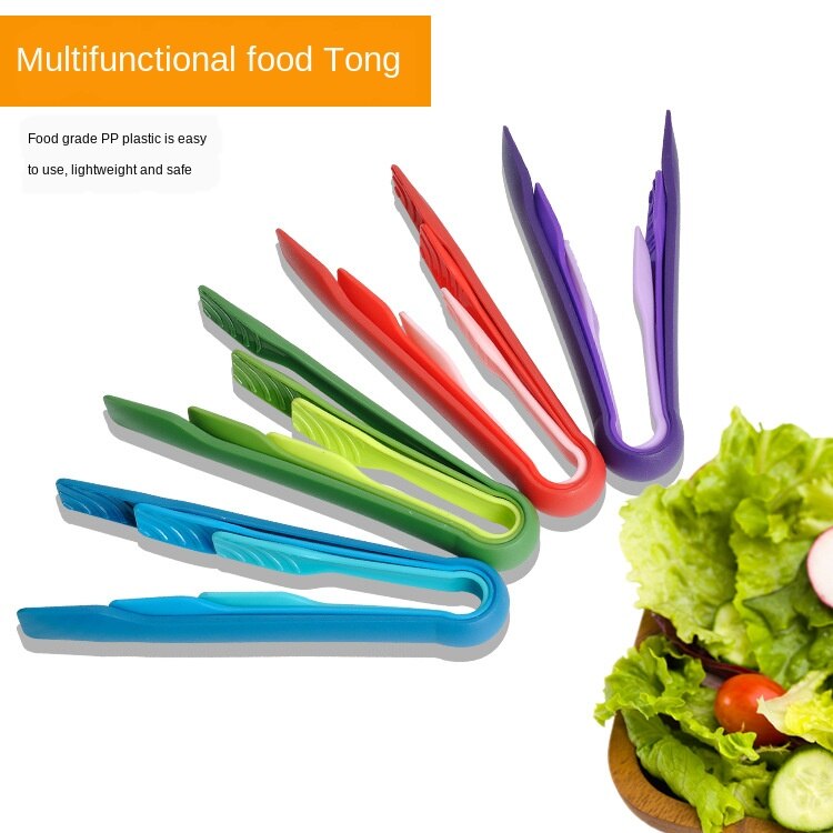 Color bread clip three piece set food grade PP plastic food clip vegetable clip kitchen plastic food cake